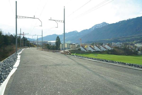 Trasse Neubau für SBB Geleise Linie Arth-Goldau - Zug
