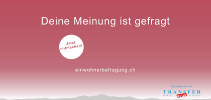 Plakat Meinungsumfrage