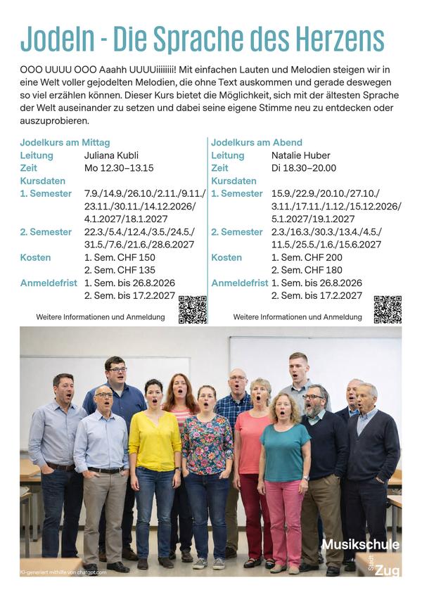 Flyer Jodelkurse