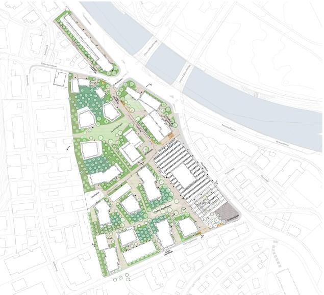Städtebau- und Freiraumkonzept  Reussühl West