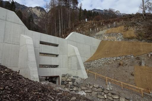 Hochwasserschutzprojekt Milibach Geschiebesammler Bifing