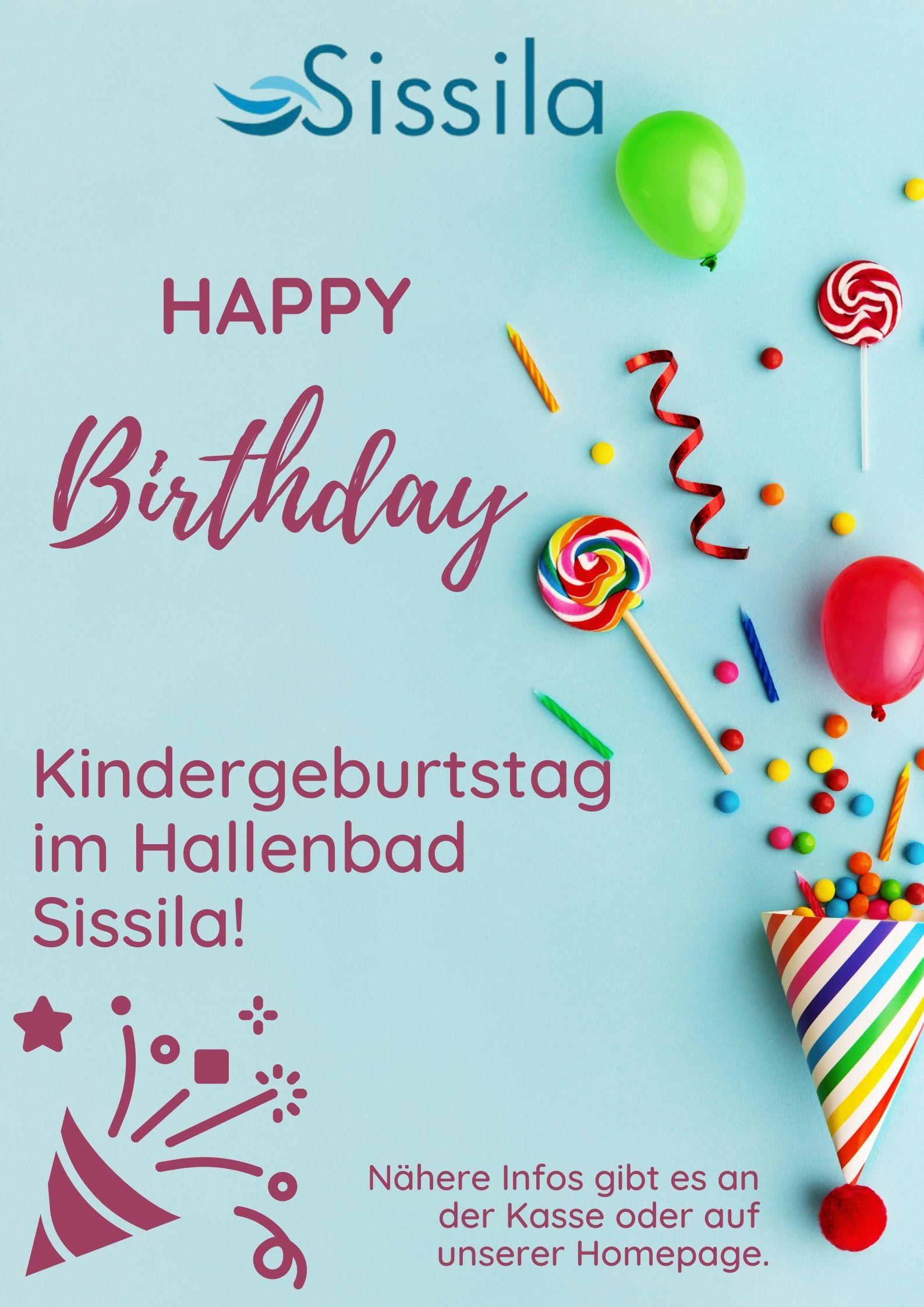 Kindergeburtstag im Hallenbad Sissila