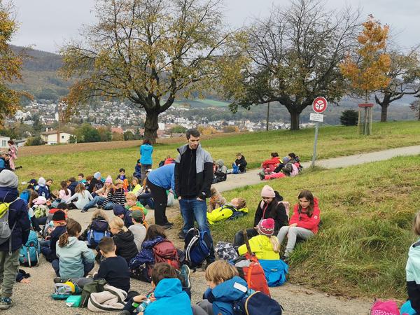 Wandergruppe macht Rast