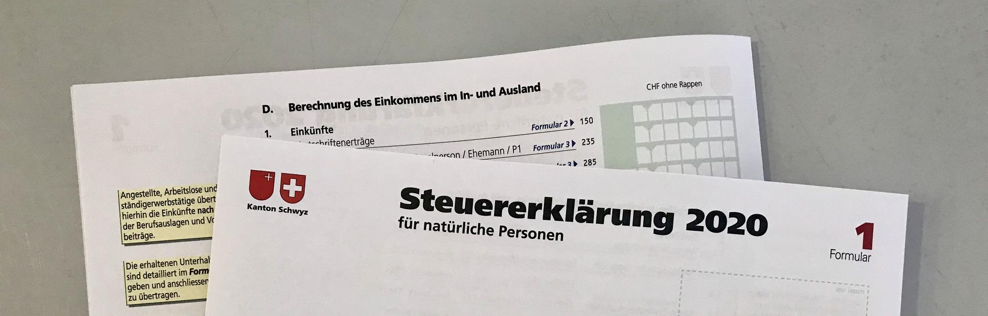 Steuererklärung Kanton Schwyz