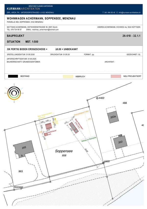 Situationsplan 1:500