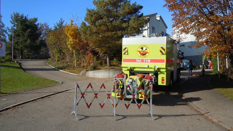 Die Schule Hittnau probte zusammen mit der Feuerwehr Hittnau den Ernstfall