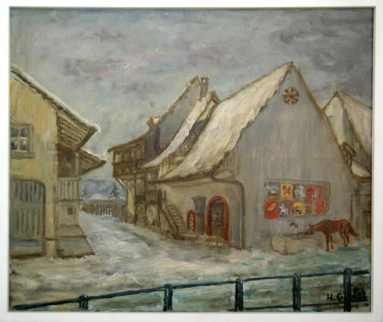 Heute Milchzentrale
Öl auf Holz