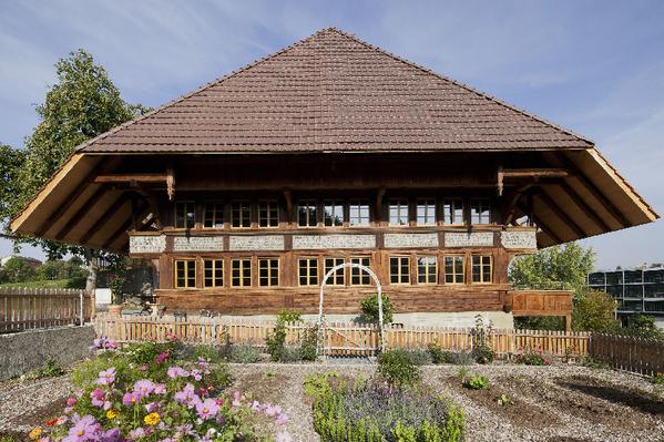 Das Bauernhaus "Tschirggi" im Hinteren Schermen.