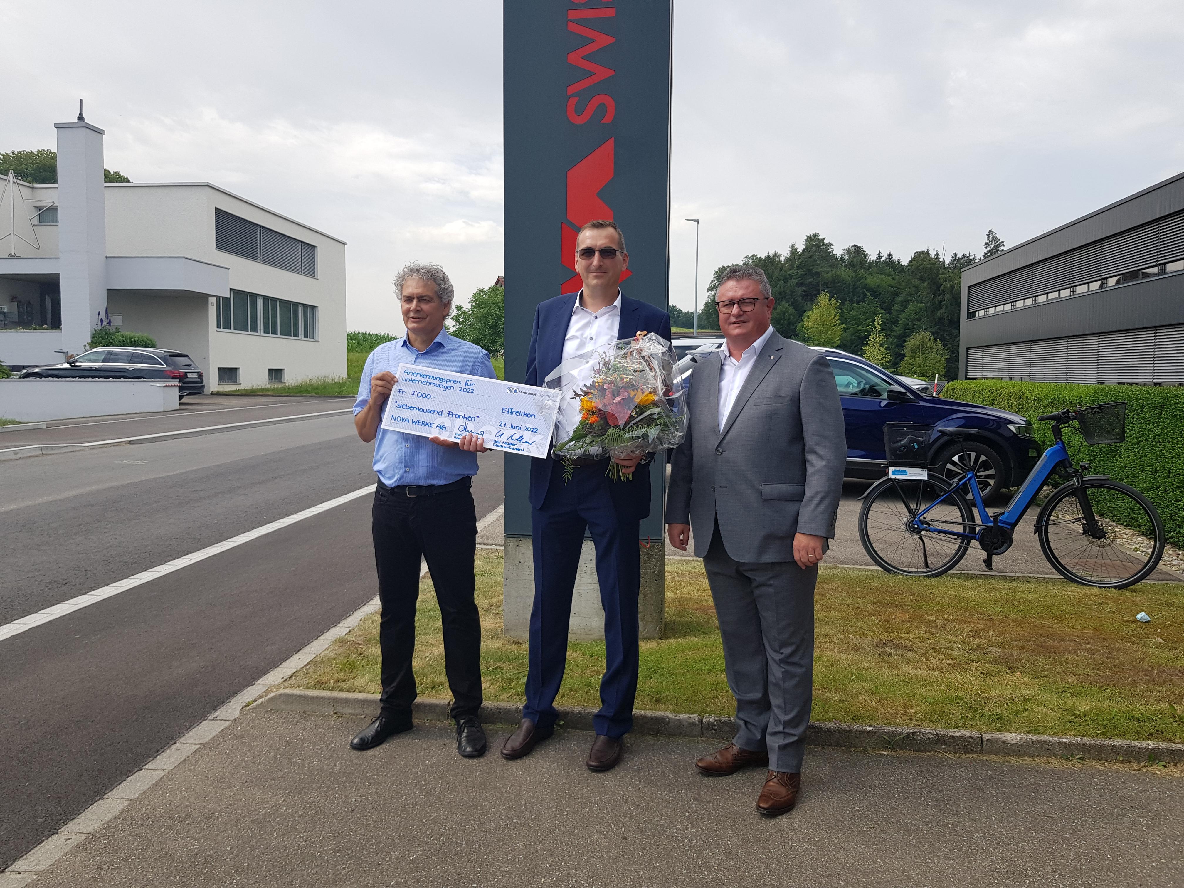 Preisübergabe Nova Werke AG