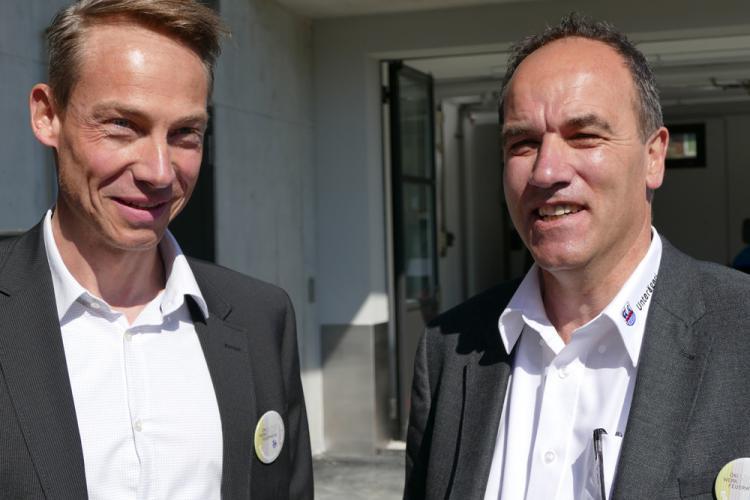 Architekt Christoph Eggenspieler und Co-Abteilungsleiter Toni Henggeler