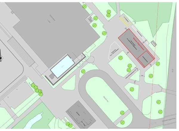 Gestaltungsplan Neubau Regenrückhaltebecken