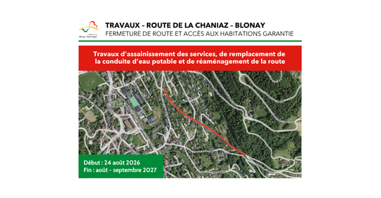 Route de la Chaniaz - Travaux